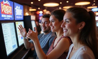 Social casino players cheering
