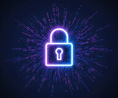 Digital privacy lock icon